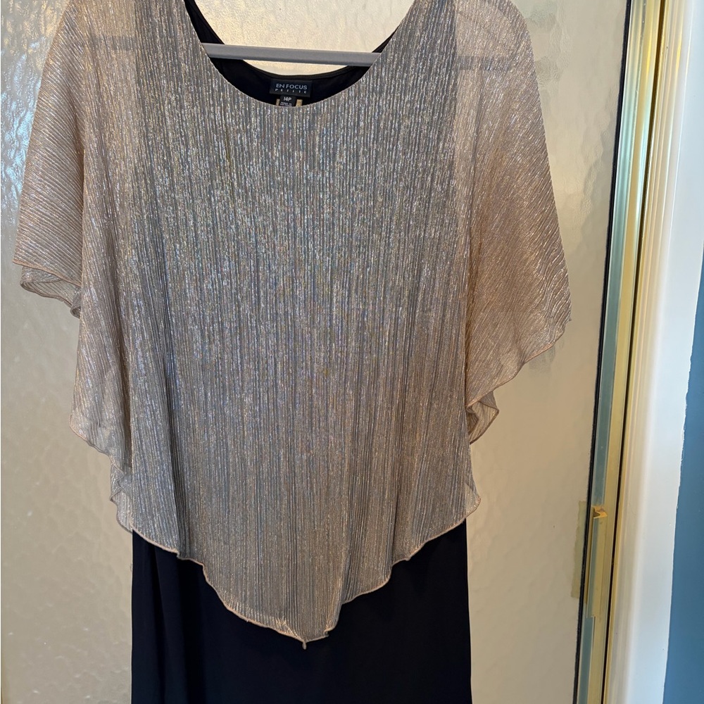Enfocus Studio Black and Gold Dress